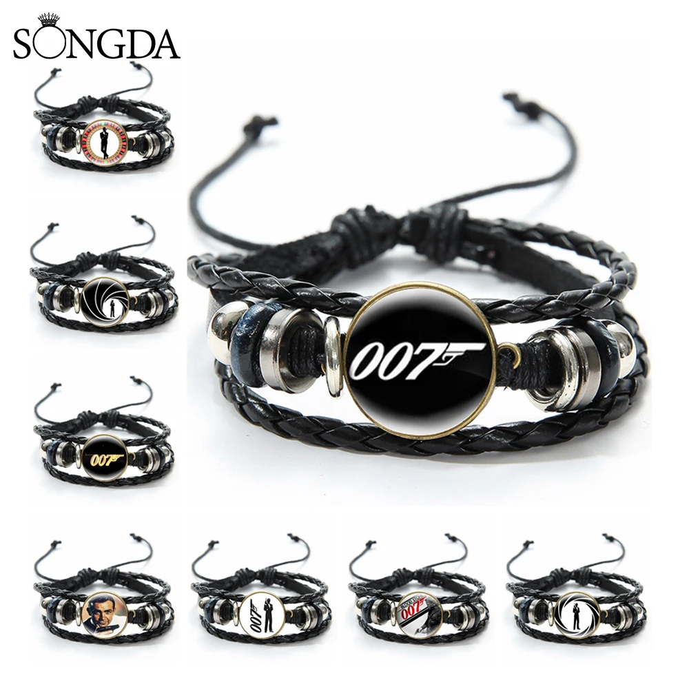 James Bond 007 Bracelets for Women Men British legend James Bond 007 Art Photo Glass Dome Leather Bracelets & Bangles Jewelry
James Bond 007 Bracelets for Women Men British legend James Bond 007 Art Photo Glass Dome Leather Bracelets & Bangles Jewelry