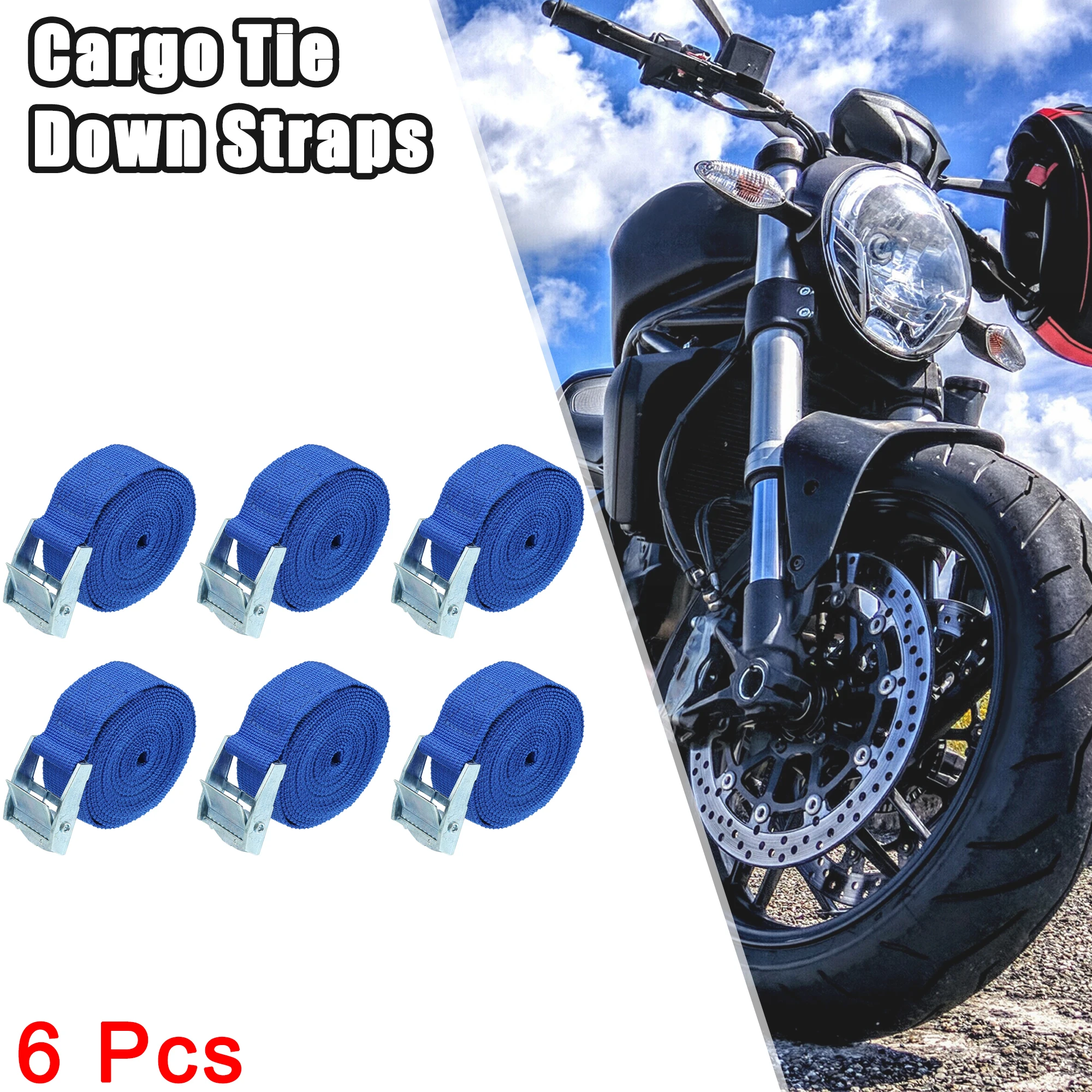 X Autohaux Ratchet Strap Fastening Car Cargo Lashing Tie Down Belt Tensioning Motorcycle Quick Release Bukle Bike Strong Trailer
X Autohaux Ratchet Strap Fastening Car Cargo Lashing Tie Down Belt Tensioning Motorcycle Quick Release Bukle Bike Strong Trailer