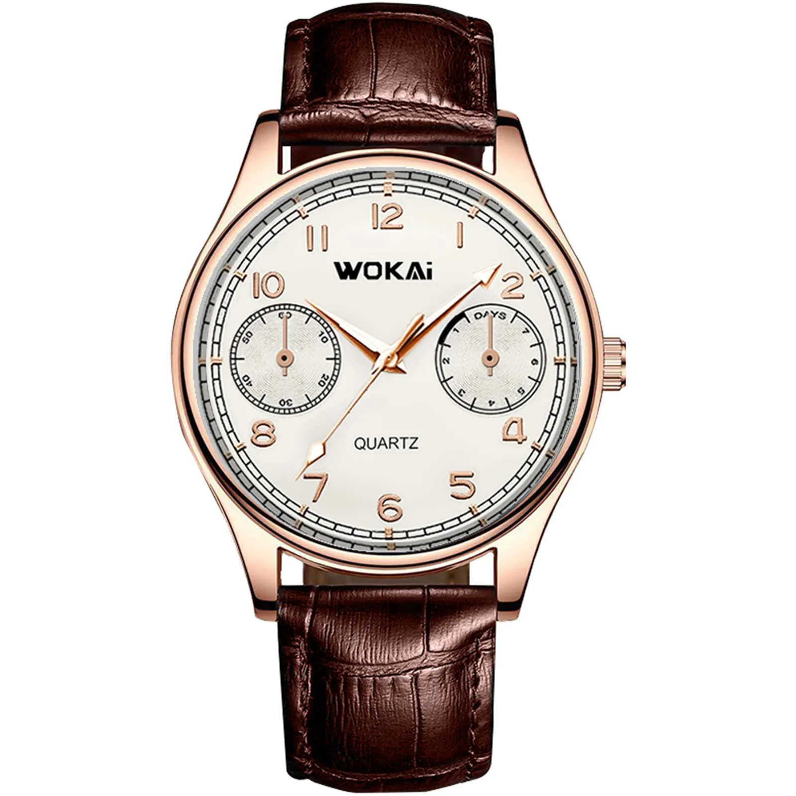 High Quality Rose Gold Dial Watch Men Leather Waterproof 30m Watches Business Fashion Japan Quartz Movement Auto Date Male
High Quality Rose Gold Dial Watch Men Leather Waterproof 30m Watches Business Fashion Japan Quartz Movement Auto Date Male