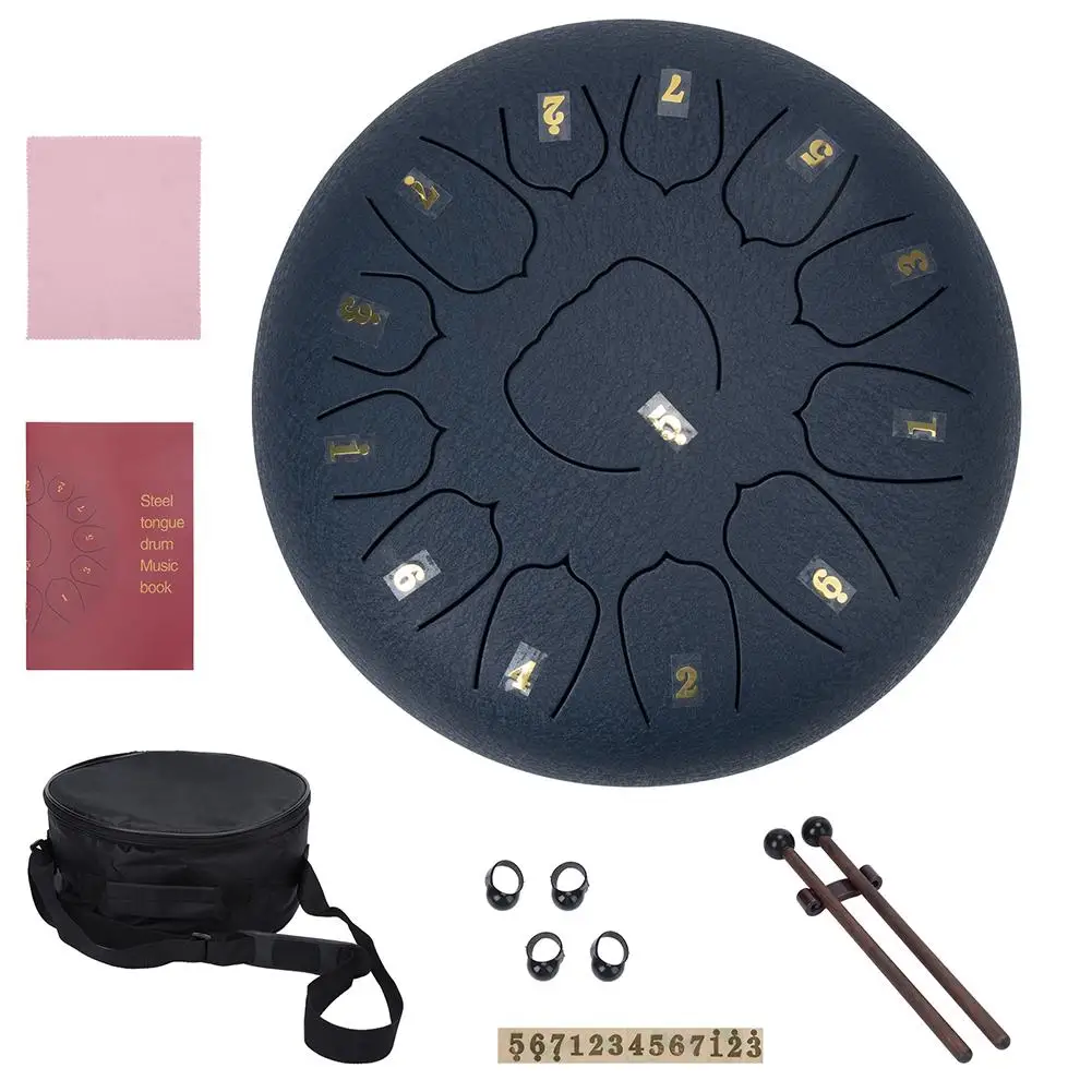 Tongue Drum 10 Inches 13 Notes Percussion Instruments For Beginners Handpan Drum With Drum Mallets Stickers
Tongue Drum 10 Inches 13 Notes Percussion Instruments For Beginners Handpan Drum With Drum Mallets Stickers