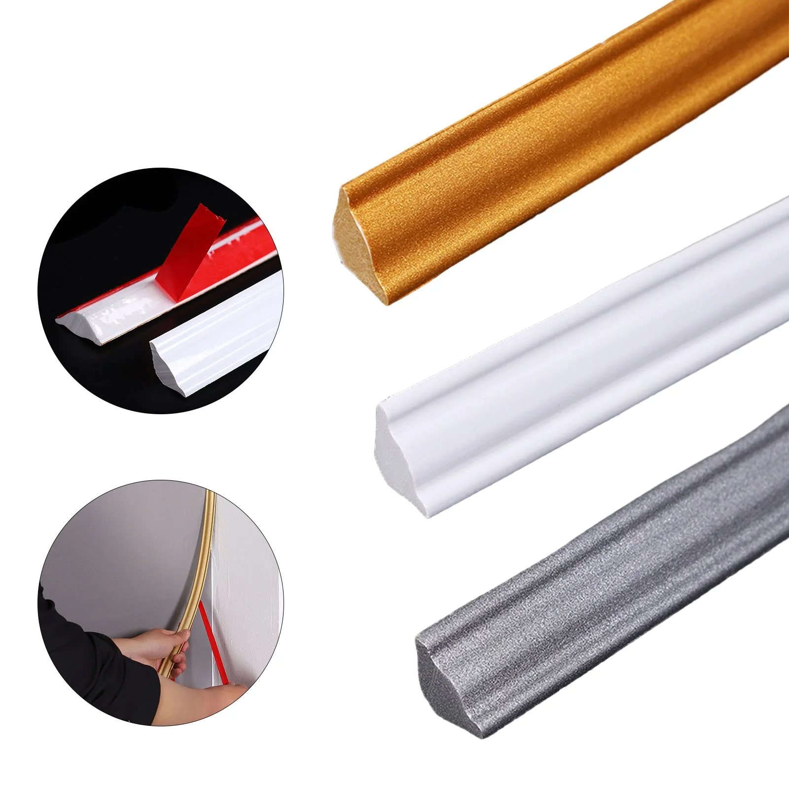 5 Meters Self-Adhesive Soft Wall Gap Decor Line Baseboard Ceiling Molding Line Tile Gap Decor Line Wall Trim Line Home Decor
5 Meters Self-Adhesive Soft Wall Gap Decor Line Baseboard Ceiling Molding Line Tile Gap Decor Line Wall Trim Line Home Decor