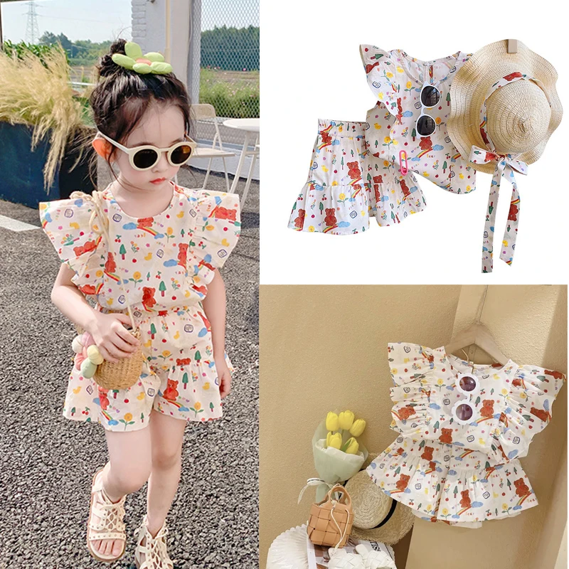 Комплекты одежды для маленьких девочек, летняя детская футболка и шорты, костюм из 2 предметов, детская повседневная спортивная одежда с принтом, детская одежда
Комплекты одежды для маленьких девочек, летняя детская футболка и шорты, костюм из 2 предметов, детская повседневная спортивная одежда с принтом, детская одежда