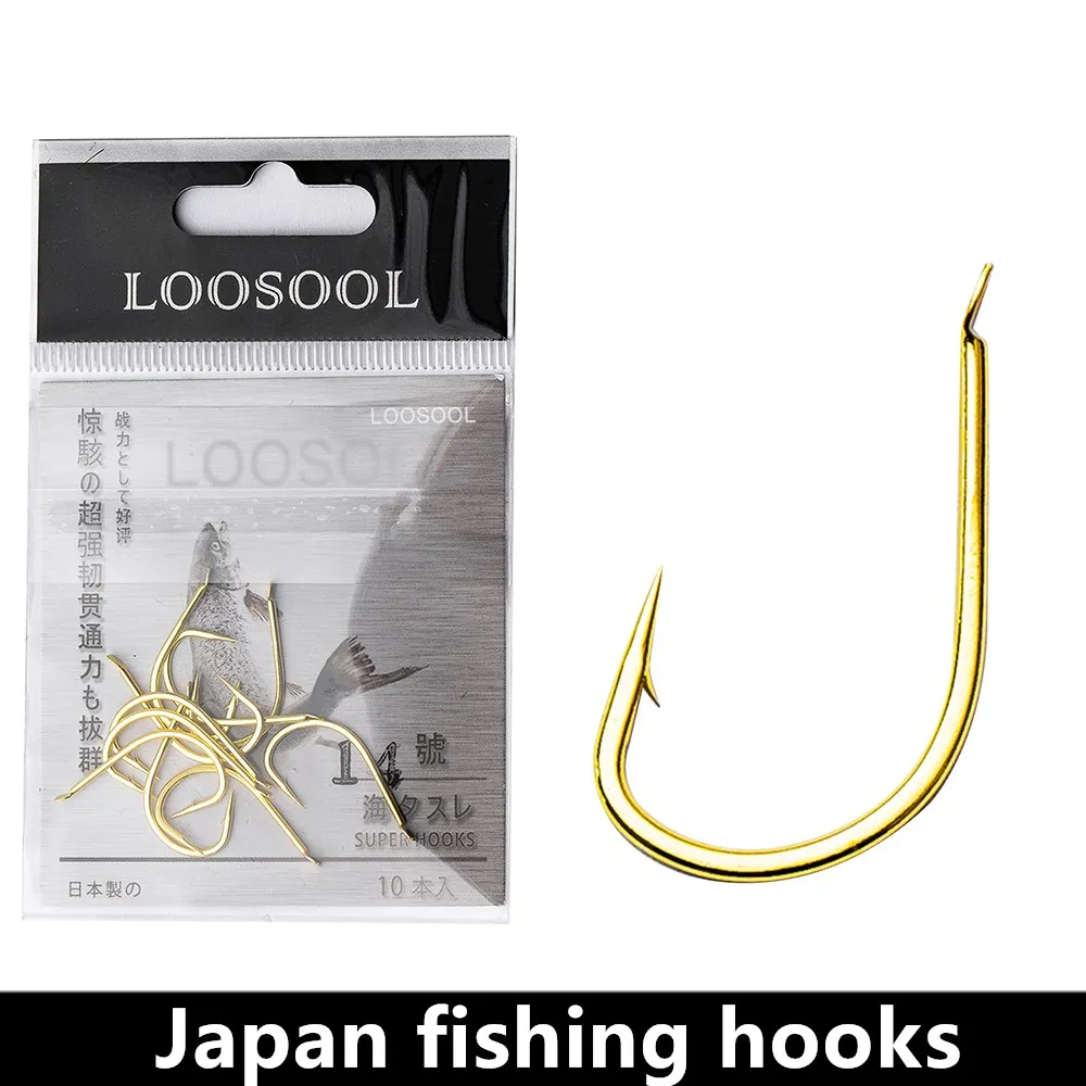 LOOSOOL Small Fishing Hooks Japan High Carbon Steel Crucian Carp Tilapia Freshwater Saltwater Golden Japanese Barbed Fish Hook
LOOSOOL Small Fishing Hooks Japan High Carbon Steel Crucian Carp Tilapia Freshwater Saltwater Golden Japanese Barbed Fish Hook