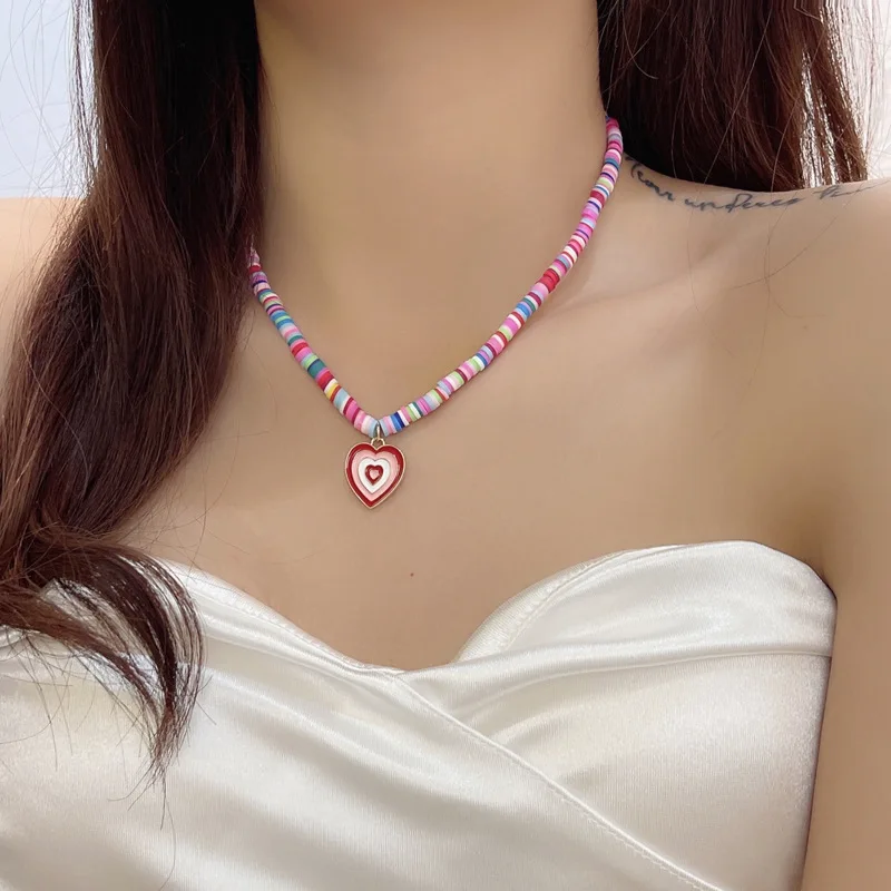 Летнее красочное милое эффектное ожерелье, милое ожерелье с конфетами любви, регулируемое ожерелье, цепочка, ювелирные изделия для женщин
Летнее красочное милое эффектное ожерелье, милое ожерелье с конфетами любви, регулируемое ожерелье, цепочка, ювелирные изделия для женщин