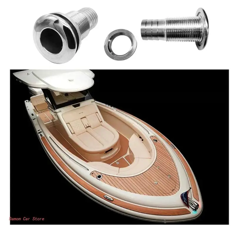 Stainless Bilge Pump Straight Thru-Hull Fitting Yacht Water Outlet Port 
Stainless Bilge Pump Straight Thru-Hull Fitting Yacht Water Outlet Port