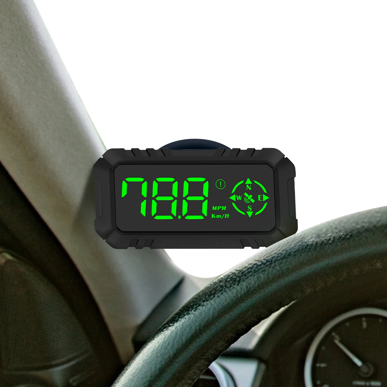

Дисплей OBD Hud на лобовом стекле, превышение скорости, автоматическая сигнализация, USB, дальность вождения, температура, автомобильные аксесс...
