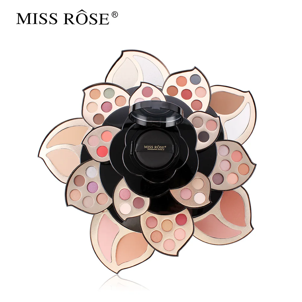 

MISS ROSE Multifunctional Makeup Kit Complete Set Black Plum Blossom Makeup Palette Eye Shadow Face powder Highlighter Blusher