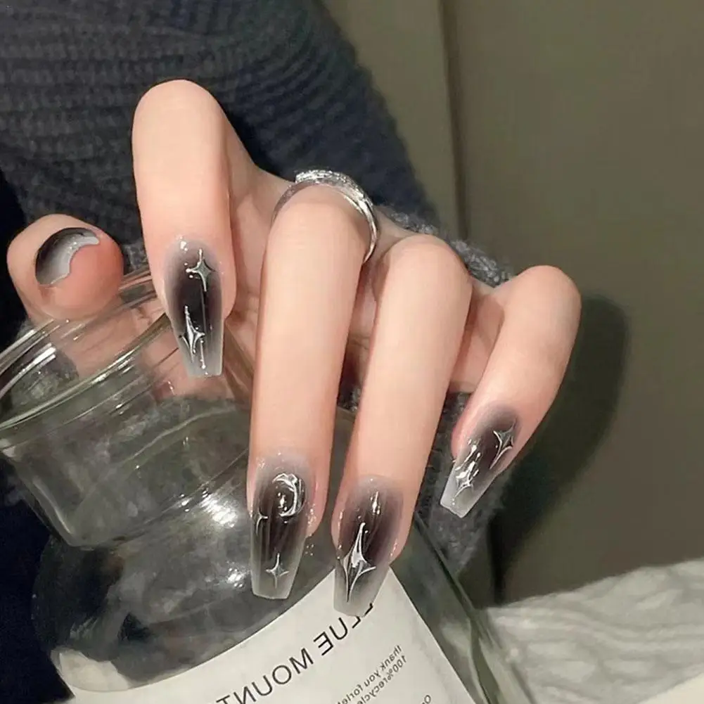 24pcs Y2k Fake Black Nail Long Ballet Reusable Adhesive Nails False Acrylic On Set Press Arts Tips Artificial Nails Dark Ac P0N1
24pcs Y2k Fake Black Nail Long Ballet Reusable Adhesive Nails False Acrylic On Set Press Arts Tips Artificial Nails Dark Ac P0N1