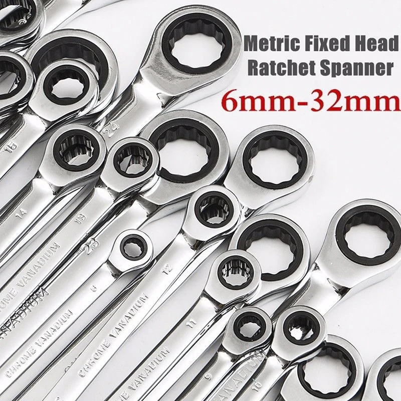 1PC 6mm/7mm/8mm/9mm Ratchet Combination Metric Wrench Set Hand Tools Torque Gear Ring Wrenches Spanner
1PC 6mm/7mm/8mm/9mm Ratchet Combination Metric Wrench Set Hand Tools Torque Gear Ring Wrenches Spanner
