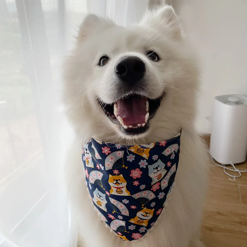 Pet dog saliva scarf Triangle scarf Large dog saliva bib scarf Samo Ala Chai dog bib jewelry
Pet dog saliva scarf Triangle scarf Large dog saliva bib scarf Samo Ala Chai dog bib jewelry