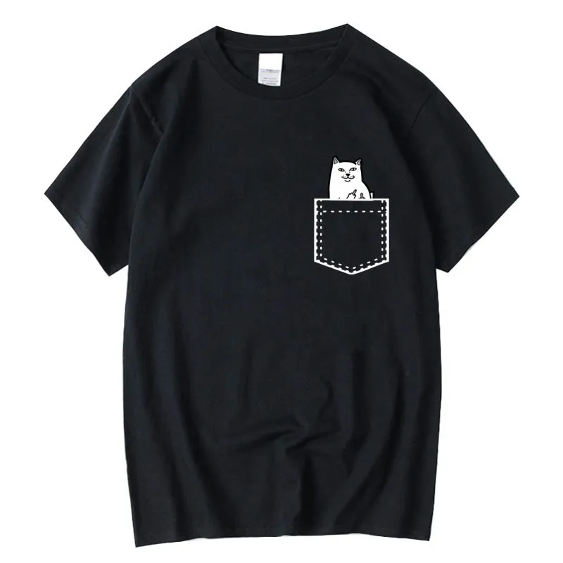 Men's T-shirt High Quality 100% cotton Funny pocket cat printing casual loose o-neck tshirt short sleeve t-shirt male tees tops
Men's T-shirt High Quality 100% cotton Funny pocket cat printing casual loose o-neck tshirt short sleeve t-shirt male tees tops