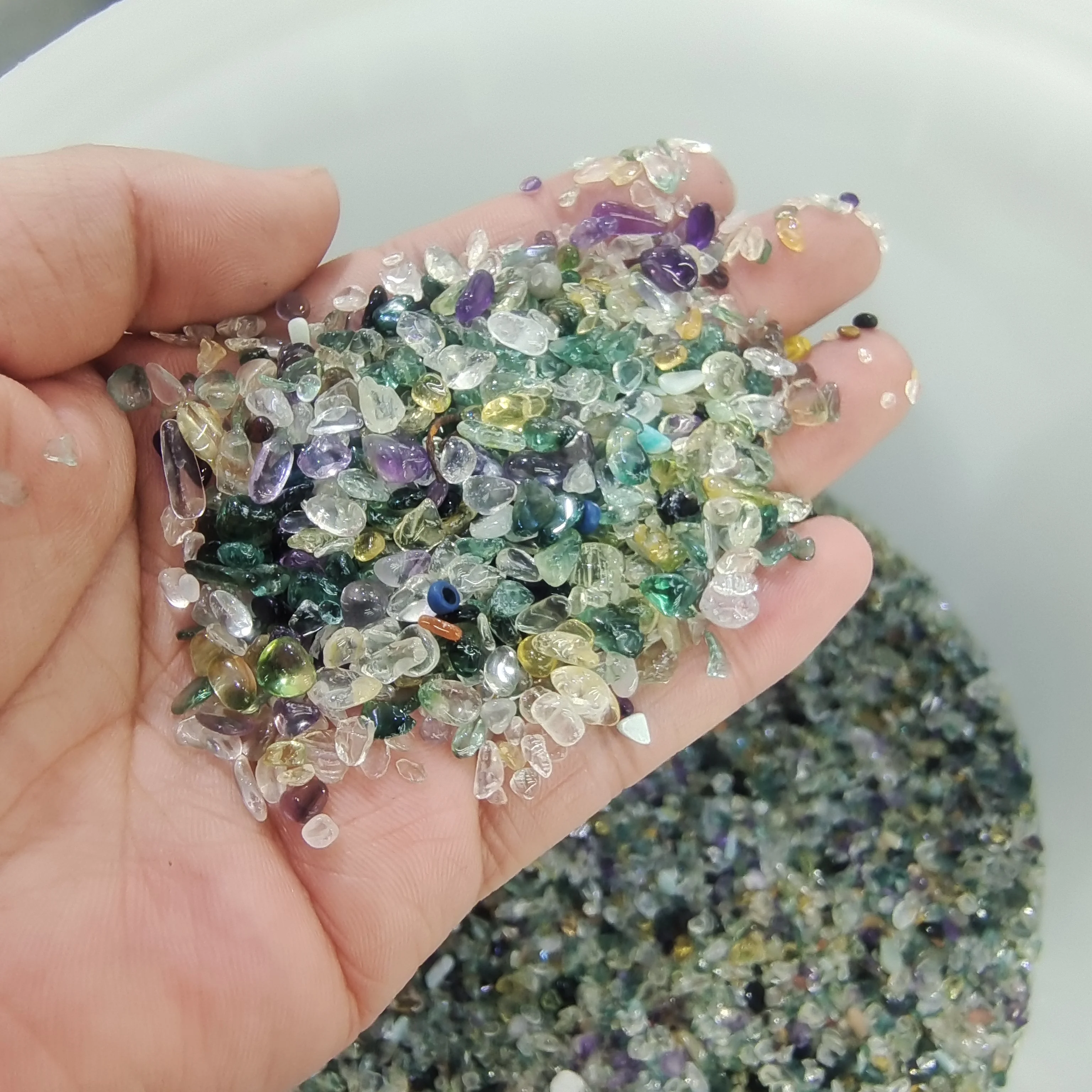 5-7mm 1000g Colorful coloured glaze Stone Gravel Specimen Suitable For Aquarium Home Decor Crafts
5-7mm 1000g Colorful coloured glaze Stone Gravel Specimen Suitable For Aquarium Home Decor Crafts