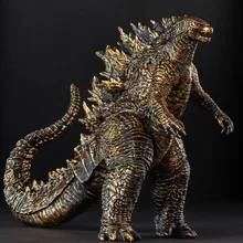 Godzilla Movie King Of The Monsters Black Gold Godzilla Action Figure Anime Model 23cm PVC Movable Joints Dinosaur Kid Gift Toys