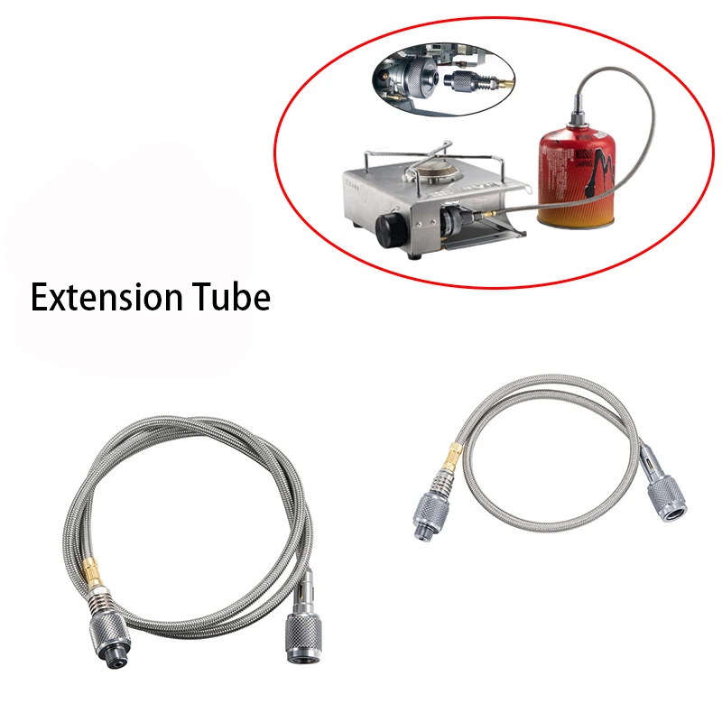 Outdoor Camping Gas Stove Adaptor Extension Tube Stainless Steel Gas High Pressure Thread Extension Line Connection Line 
Outdoor Camping Gas Stove Adaptor Extension Tube Stainless Steel Gas High Pressure Thread Extension Line Connection Line