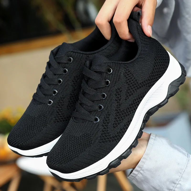 Shoes Women's New Breathable Flying Woven Fashion Trend Soft Bottom Running Shoes Lace-up Sneakers Women Shoes Platform Shoes
Shoes Women's New Breathable Flying Woven Fashion Trend Soft Bottom Running Shoes Lace-up Sneakers Women Shoes Platform Shoes