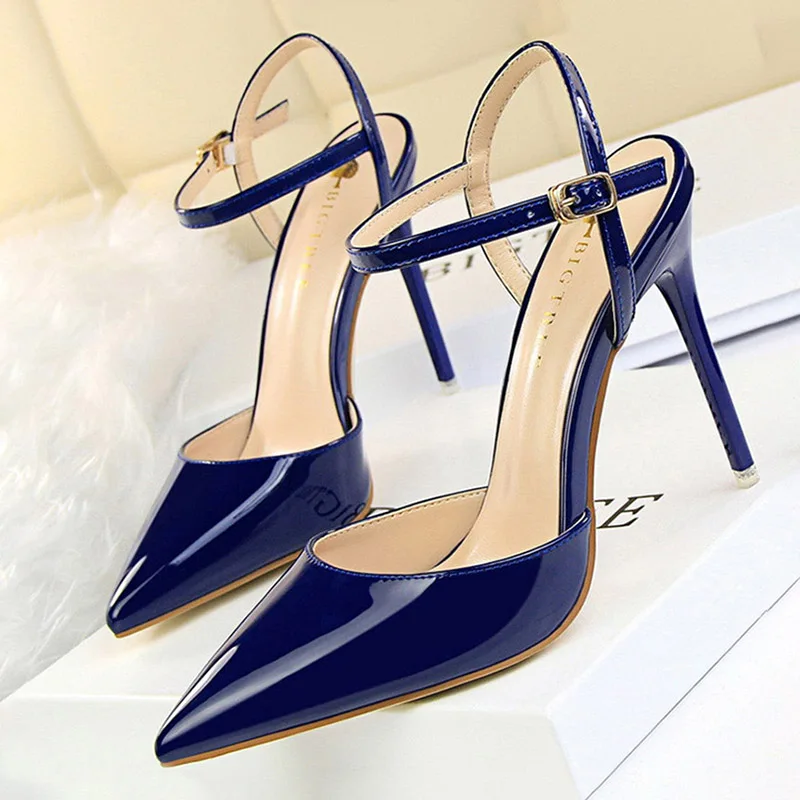 Shoes Fashion High Heels Shoes Patent Leather Woman Pumps Sexy Women Heels Blue Sliver Stiletto Heels Women Sandals 2022
Shoes Fashion High Heels Shoes Patent Leather Woman Pumps Sexy Women Heels Blue Sliver Stiletto Heels Women Sandals 2022