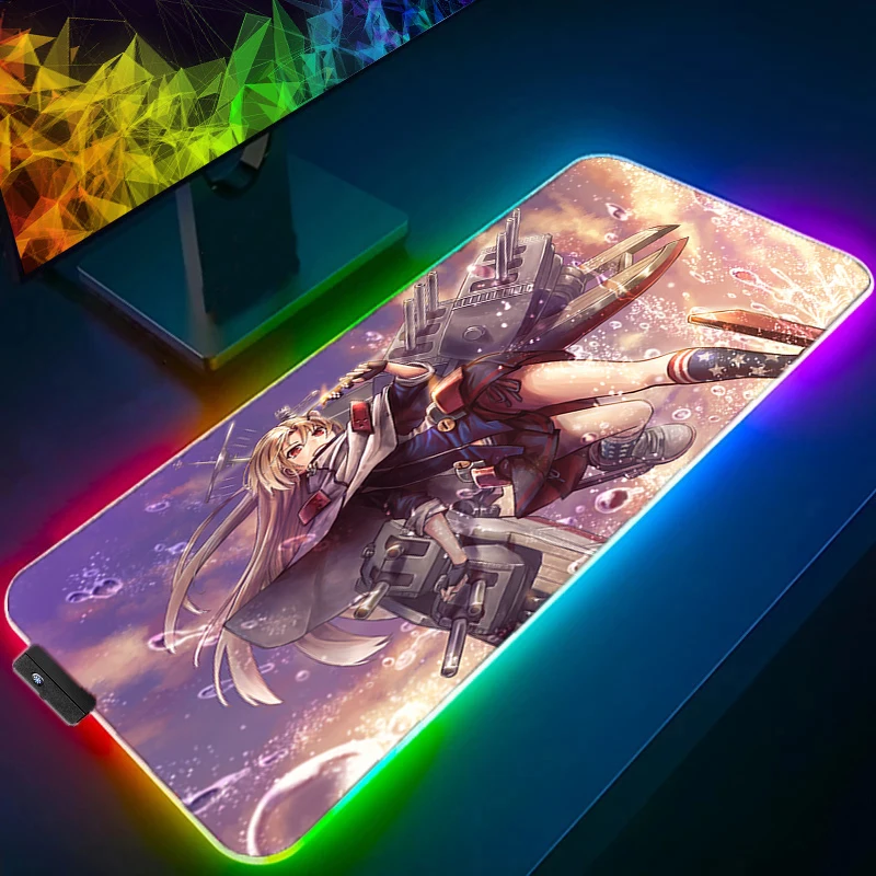 LED Light Gaming Azur Lane Mouse Pad RGB Large Keyboard Cover Rubber Base Computer Carpet Desk Mat PC Game MousePad with Backlit
LED Light Gaming Azur Lane Mouse Pad RGB Large Keyboard Cover Rubber Base Computer Carpet Desk Mat PC Game MousePad with Backlit