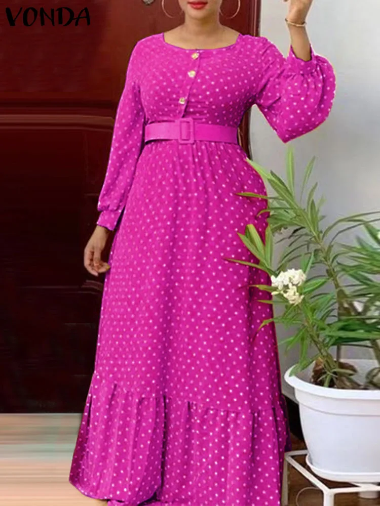 Bohemian Dress 2023 VONDA Women Bohemian Vintage Dot Printed Evening Party MaxI Sundress Beach Vestidos Femininas Robe Femme
Bohemian Dress 2023 VONDA Women Bohemian Vintage Dot Printed Evening Party MaxI Sundress Beach Vestidos Femininas Robe Femme