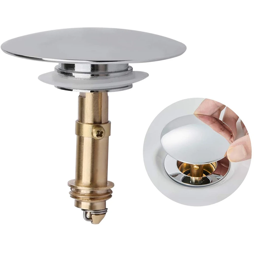 Brass Chrome Pop Up Basin Waste Drain Filter Bathroom Sink Push Button Click Clack Plug Hair Catcher Bathtub Drain Stopper
Brass Chrome Pop Up Basin Waste Drain Filter Bathroom Sink Push Button Click Clack Plug Hair Catcher Bathtub Drain Stopper