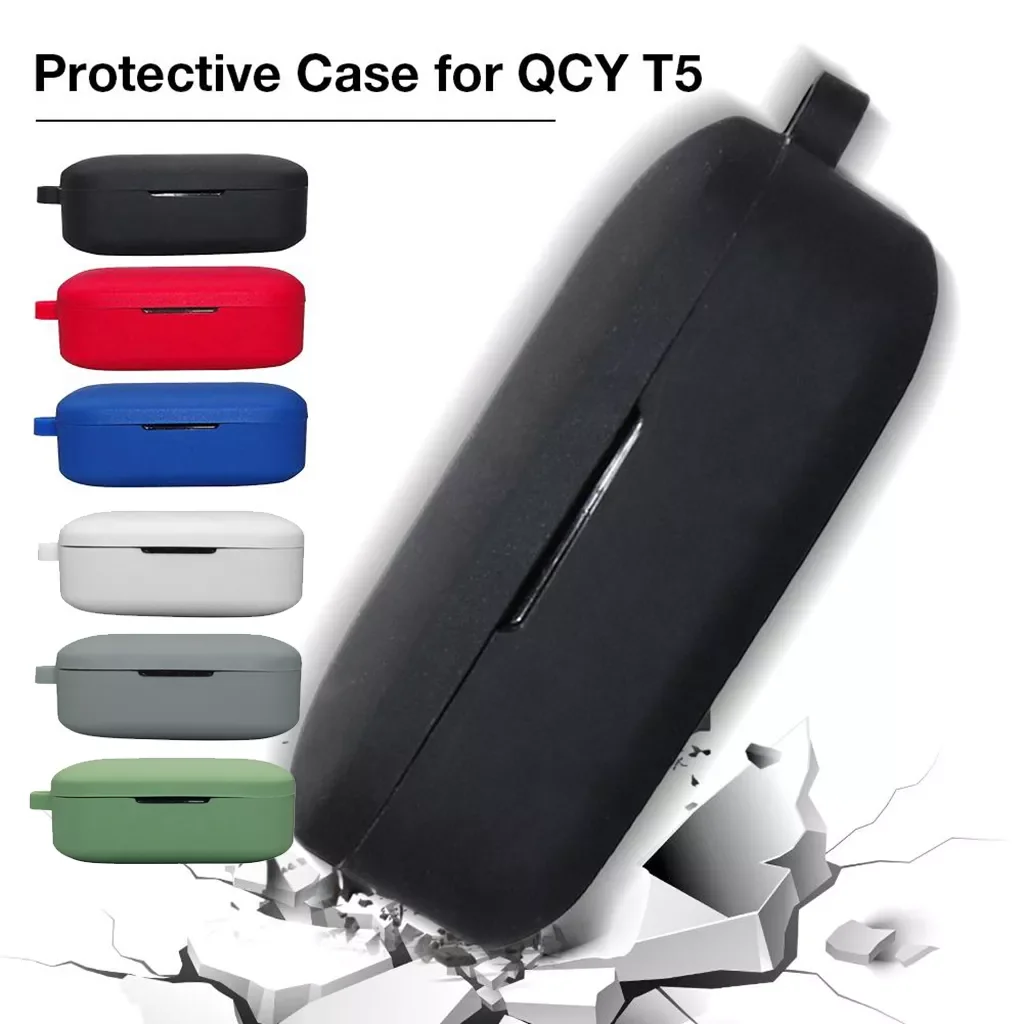For QCY T5 Earbuds Cover Bluetooth Earphone Case Cover Protective Case 
For QCY T5 Earbuds Cover Bluetooth Earphone Case Cover Protective Case