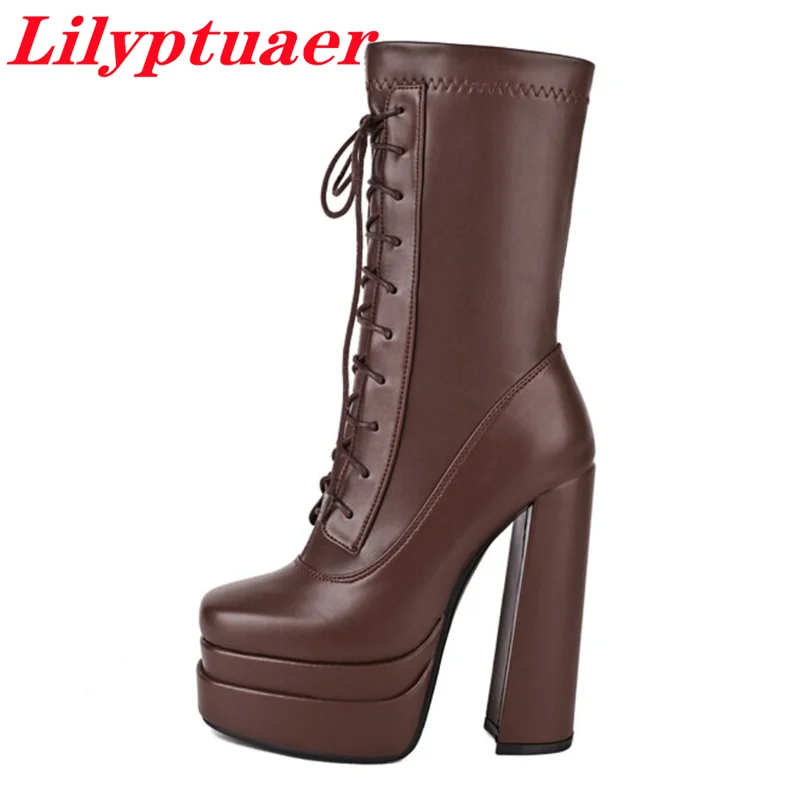 LILYPTUART ZA Platform Ankle Boots, Fashion Round Toe High Heels, Luxury Designer Shoes, Women's Short Boot Free Shipping, Botas
LILYPTUART ZA Platform Ankle Boots, Fashion Round Toe High Heels, Luxury Designer Shoes, Women's Short Boot Free Shipping, Botas