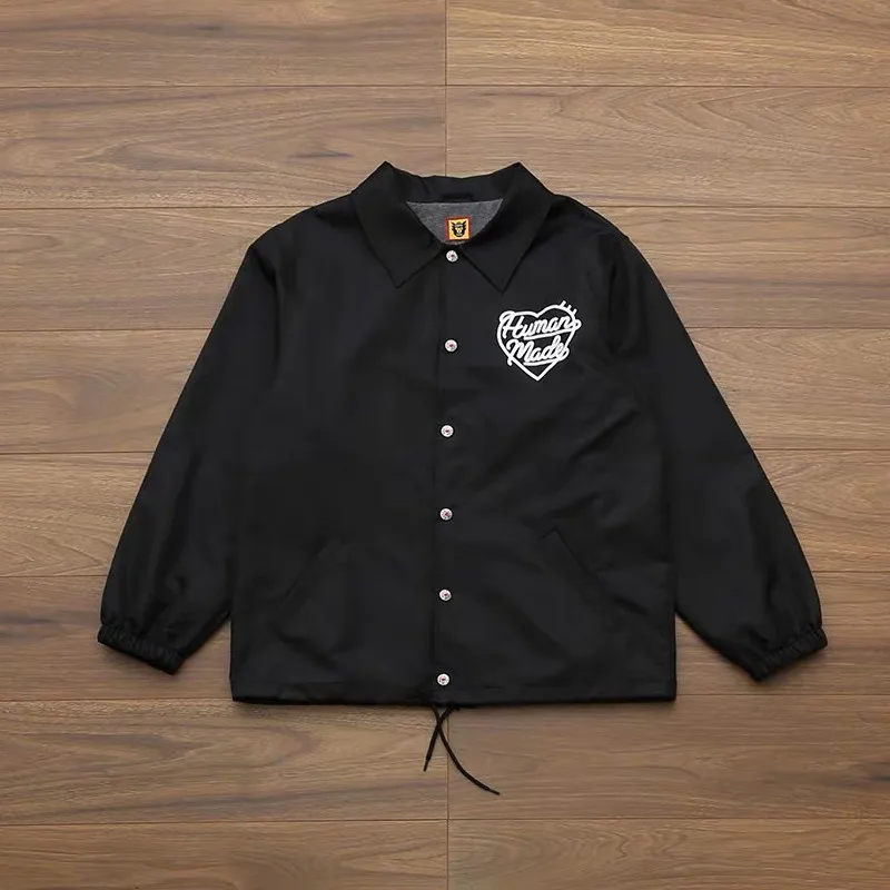 2022fw Black Human Made Fashion Jacket Men 1:1 Best Quality Vintage Heart-shaped Human Made Embroidery Women Windbreaker Jackets
2022fw Black Human Made Fashion Jacket Men 1:1 Best Quality Vintage Heart-shaped Human Made Embroidery Women Windbreaker Jackets