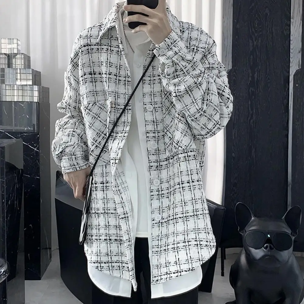 Chic Men Fall Top Outerwear Men Shirt Coat Long Sleeve Patch Pockets Men Fall Spring Shirt Thermal
Chic Men Fall Top Outerwear Men Shirt Coat Long Sleeve Patch Pockets Men Fall Spring Shirt Thermal