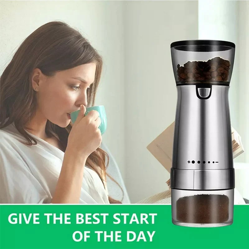 Electric Coffee Grinder USB Charging Coffee Grinding Machine Salt and pepper Mills Nuts Beans Grains Grinder Kitchen Accessories
Electric Coffee Grinder USB Charging Coffee Grinding Machine Salt and pepper Mills Nuts Beans Grains Grinder Kitchen Accessories