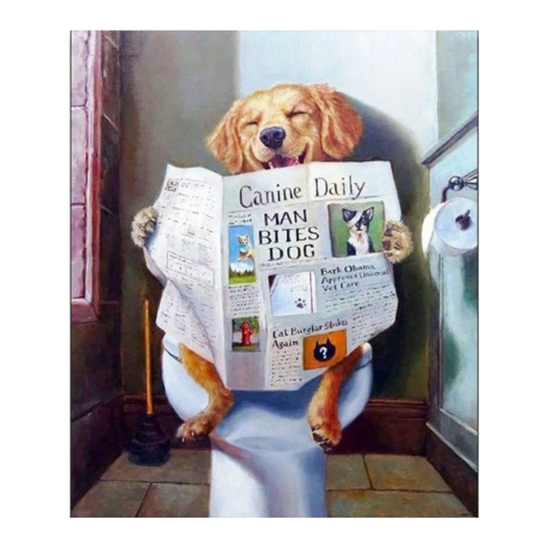 DIY Diamond Embroidery Animals,Dog,Toilet,Full Diamond Painting Cross Stitch Rhinestone Bathroom Room Decor Art
DIY Diamond Embroidery Animals,Dog,Toilet,Full Diamond Painting Cross Stitch Rhinestone Bathroom Room Decor Art