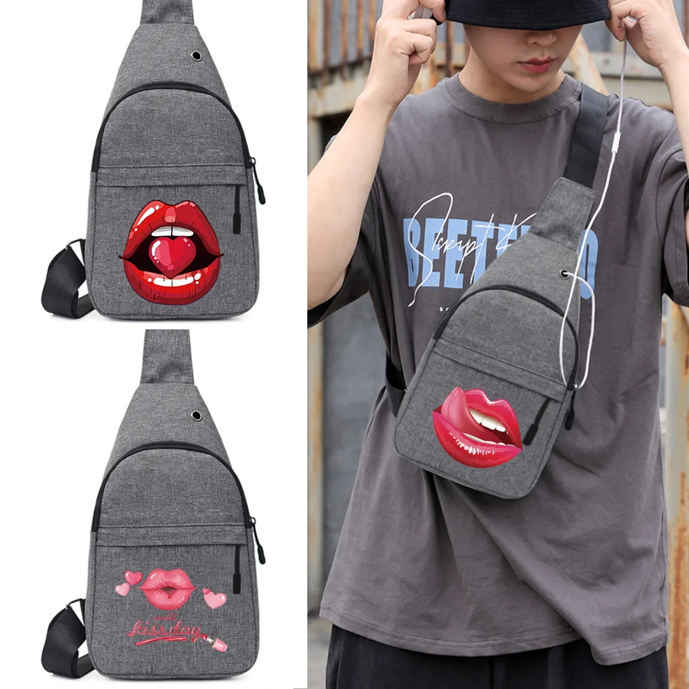 Chest pack for Men Outdoor Sport Poch Case New Mouth Printed Youth Mobile Phone Coin Purses Lipstick Organizer Women chest Bags
Chest pack for Men Outdoor Sport Poch Case New Mouth Printed Youth Mobile Phone Coin Purses Lipstick Organizer Women chest Bags