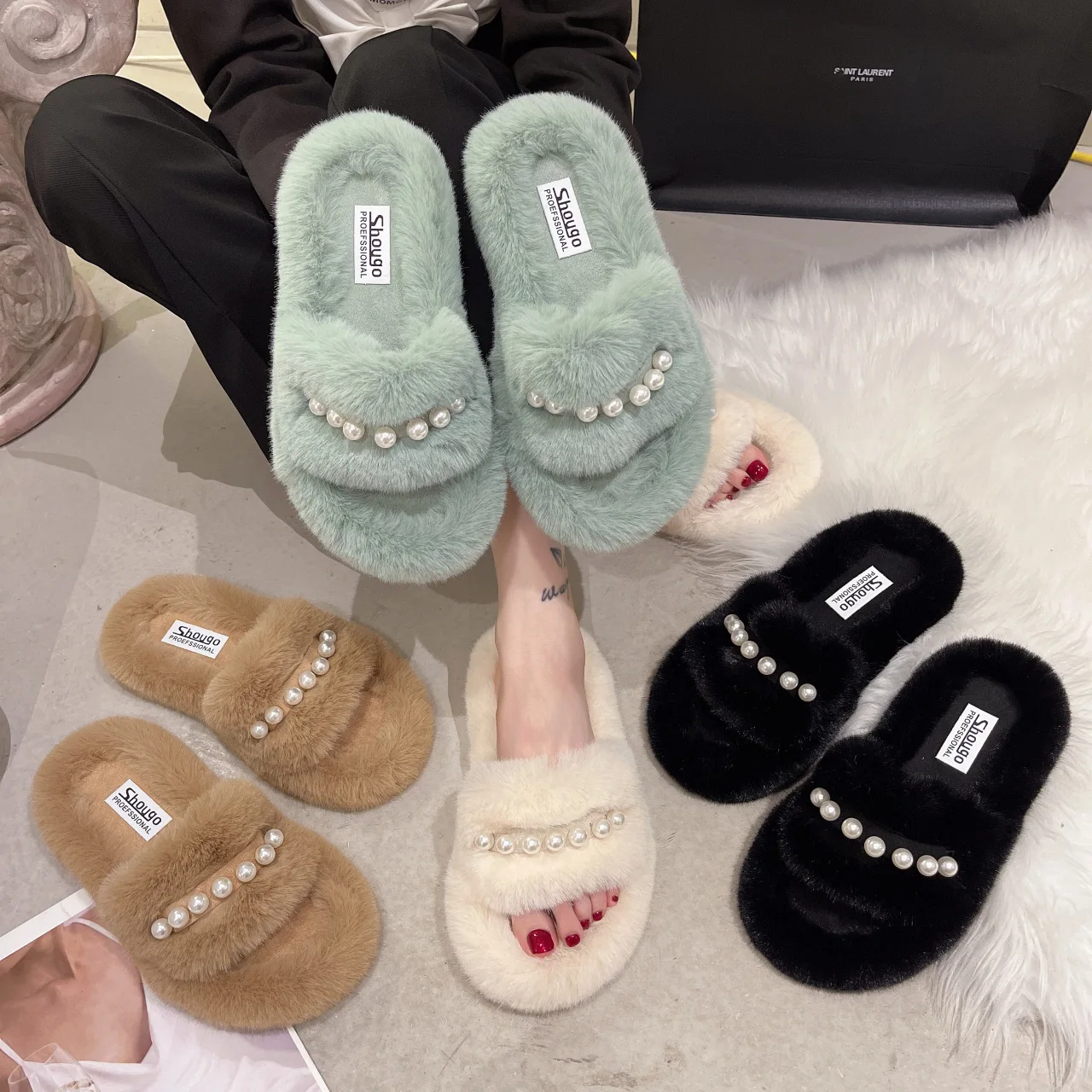 2022 Sandals All-Match Fur Heels Flat Summer Shoes Woman New Outside Pearl Without Fashion Girls Winter Fretwork Rubber Basic Sl
2022 Sandals All-Match Fur Heels Flat Summer Shoes Woman New Outside Pearl Without Fashion Girls Winter Fretwork Rubber Basic Sl