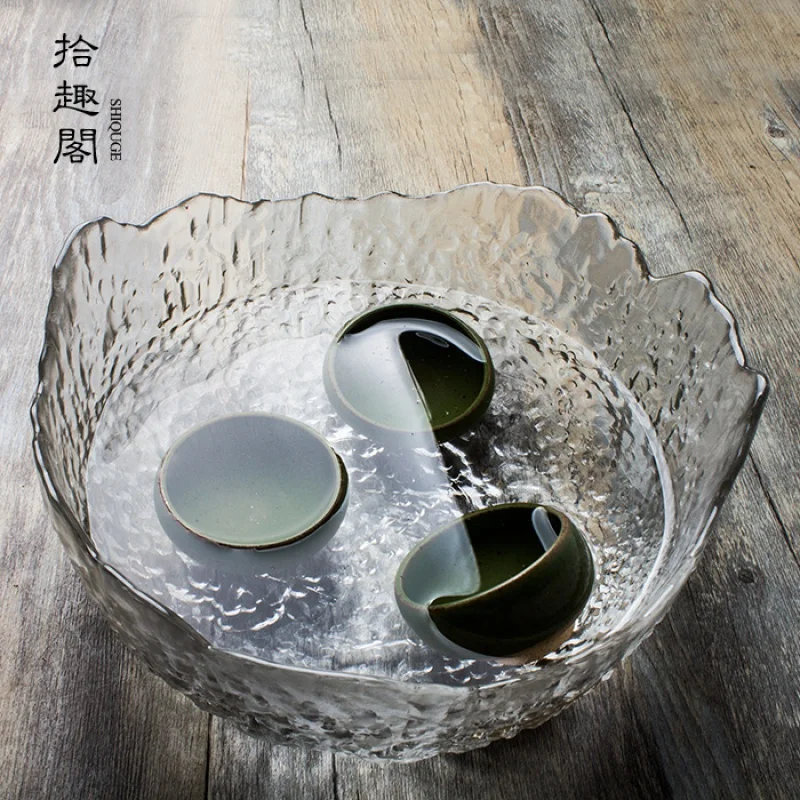Handmade Hammered Pattern Heat-Resistant Glass Washed Large Tea Wash Flowerpot Kung Fu Tea Utensils Tea Basin Tea Residue Barrel
Handmade Hammered Pattern Heat-Resistant Glass Washed Large Tea Wash Flowerpot Kung Fu Tea Utensils Tea Basin Tea Residue Barrel