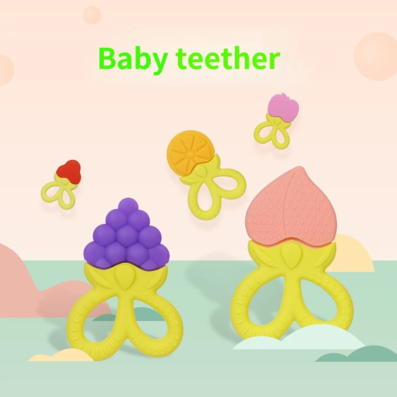 Baby Cartoon Silicone Teether Children Soothing Teether Stick Soft Fruit Scissors Shape Teether Baby Newborn Supplies Accessorie
Baby Cartoon Silicone Teether Children Soothing Teether Stick Soft Fruit Scissors Shape Teether Baby Newborn Supplies Accessorie