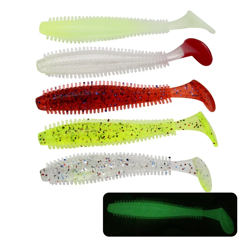 5pcs/1pack T-tail Soft Lures PVC Bait 6cm 1g Goods For Fishing Sea Fishing Swim Bait Wobblers Artificial Tackle
5pcs/1pack T-tail Soft Lures PVC Bait 6cm 1g Goods For Fishing Sea Fishing Swim Bait Wobblers Artificial Tackle