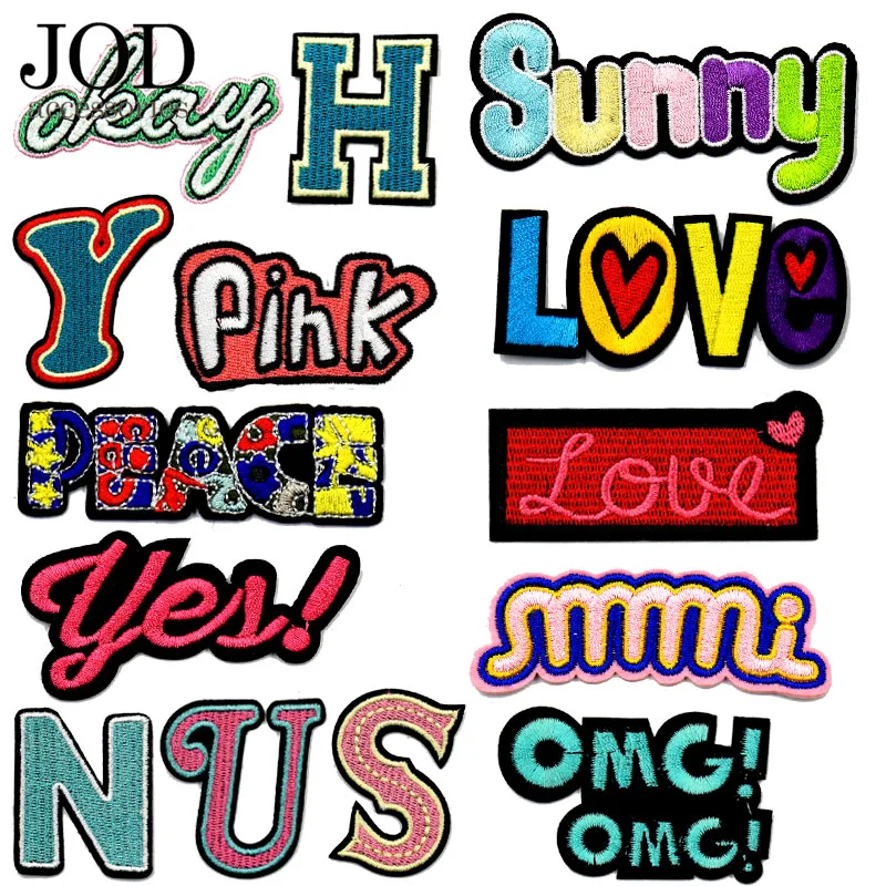 JOD Personalized Letter Clothes Patches Alphabet Embroidered Stickers Jacket Dress Applique Decoration Ironing Application Brand
JOD Personalized Letter Clothes Patches Alphabet Embroidered Stickers Jacket Dress Applique Decoration Ironing Application Brand