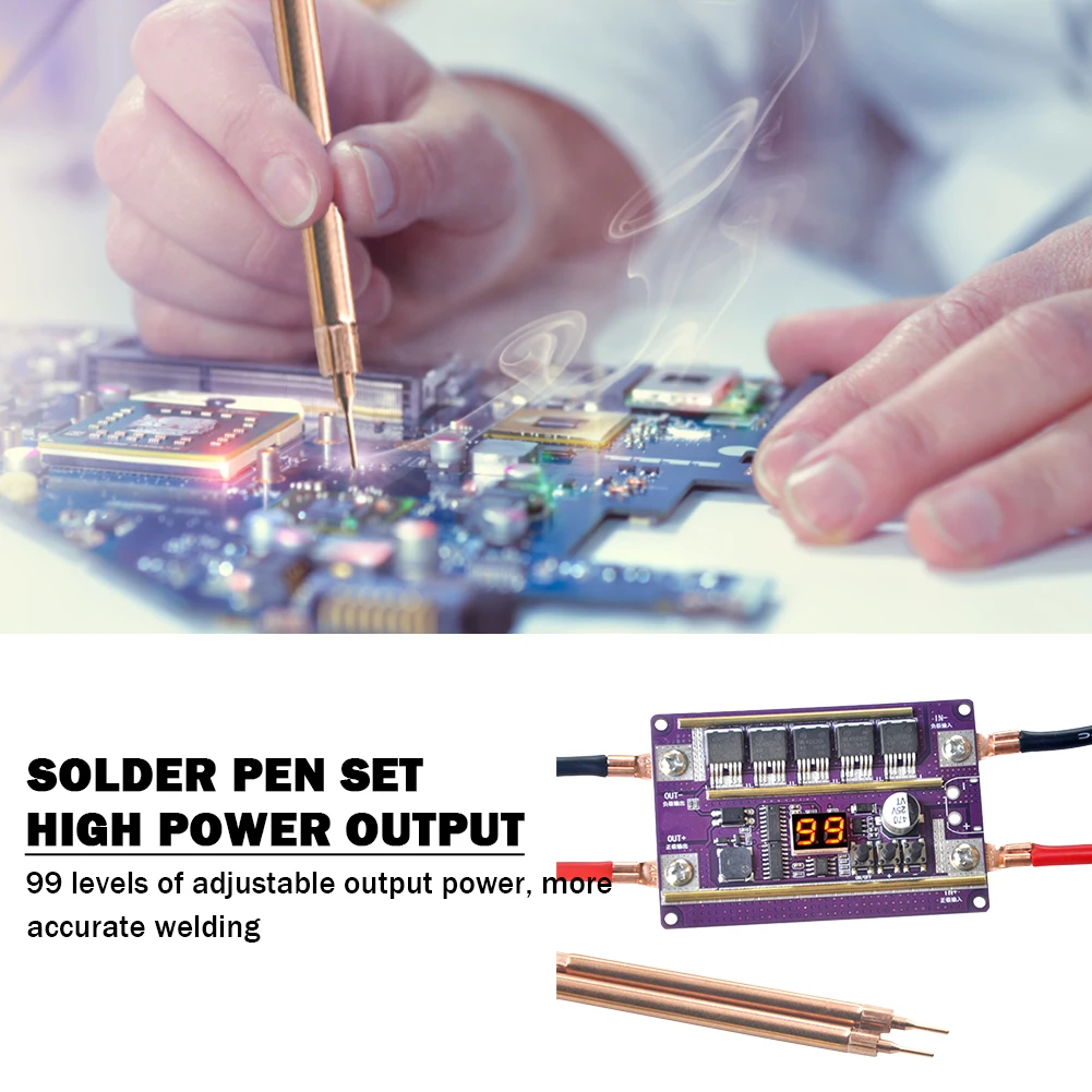 60W Spot Welder Kit Multimeter Combination Set Spots Welding Control Board Maintenance Tools Adjustable for Battery Nickel Sheet
60W Spot Welder Kit Multimeter Combination Set Spots Welding Control Board Maintenance Tools Adjustable for Battery Nickel Sheet