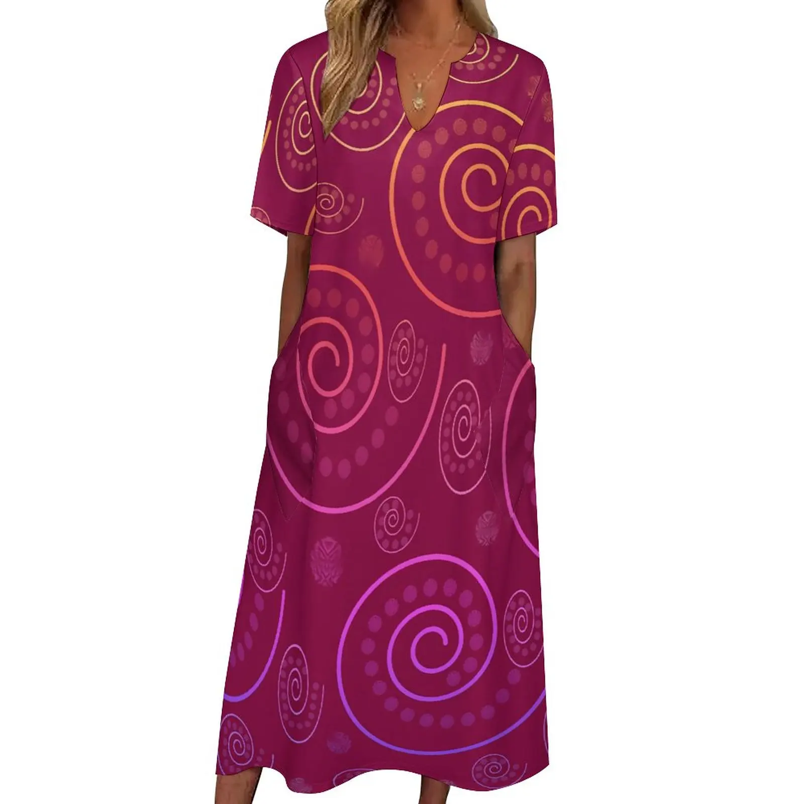 Abstract Swirls Dress Summer Retro Print Street Fashion Bohemia Long Dresses Female Custom Elegant Maxi Dress 3XL 4XL 5XL
Abstract Swirls Dress Summer Retro Print Street Fashion Bohemia Long Dresses Female Custom Elegant Maxi Dress 3XL 4XL 5XL