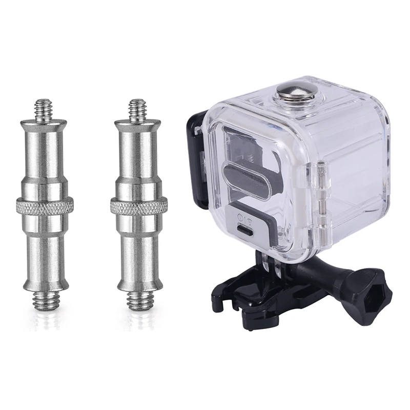 2 Pieces Standard 1/4 To 3/8 Inch Metal Male Converter Threaded Screw With 45M Waterproof Housing Case For Gopro Hero 5
2 Pieces Standard 1/4 To 3/8 Inch Metal Male Converter Threaded Screw With 45M Waterproof Housing Case For Gopro Hero 5