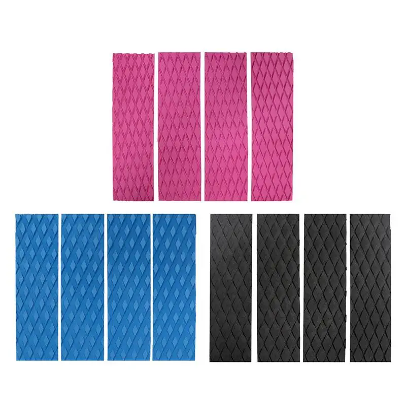 

4PCS Surfboard Antislip Mat Surfboard Traction Pad Kayaks Antislip Traction Pad For Surfboard Boat Accessories 31 X 8 Cm