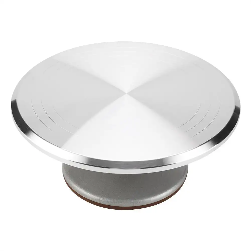 12 Revolving Cake Decorating Turntable Stand - Tilt-N-Turn Ultra Heavy Duty Aluminum Round Rotating Cake Stand
12 Revolving Cake Decorating Turntable Stand - Tilt-N-Turn Ultra Heavy Duty Aluminum Round Rotating Cake Stand