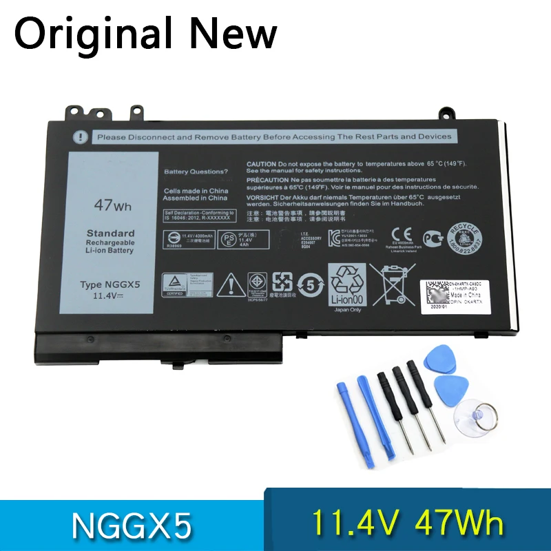 Новый оригинальный аккумулятор NGGX5 для ноутбука DELL Latitude E5270 E5470 E5550 M3510 E5570 11,4 в 47Wh 954DF JY8D6 0JY8D6
Новый оригинальный аккумулятор NGGX5 для ноутбука DELL Latitude E5270 E5470 E5550 M3510 E5570 11,4 в 47Wh 954DF JY8D6 0JY8D6