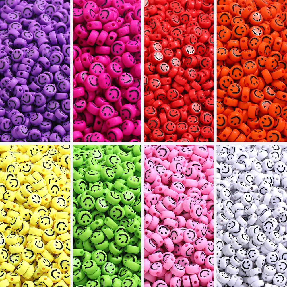4*7mm 100-200pcs Acrylic Smiling Face Flat Beads Are Used For Jewelry Making Handmade DIY Bracelet Necklace Accessories
4*7mm 100-200pcs Acrylic Smiling Face Flat Beads Are Used For Jewelry Making Handmade DIY Bracelet Necklace Accessories