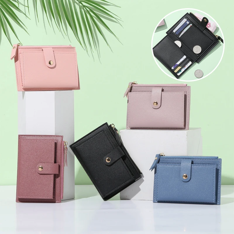 Fashion Mini Wallet Women Simple PU Leather Coin Purse Small Short Credit Card Holder Zipper Bag Girls Thin Money Bag
Fashion Mini Wallet Women Simple PU Leather Coin Purse Small Short Credit Card Holder Zipper Bag Girls Thin Money Bag