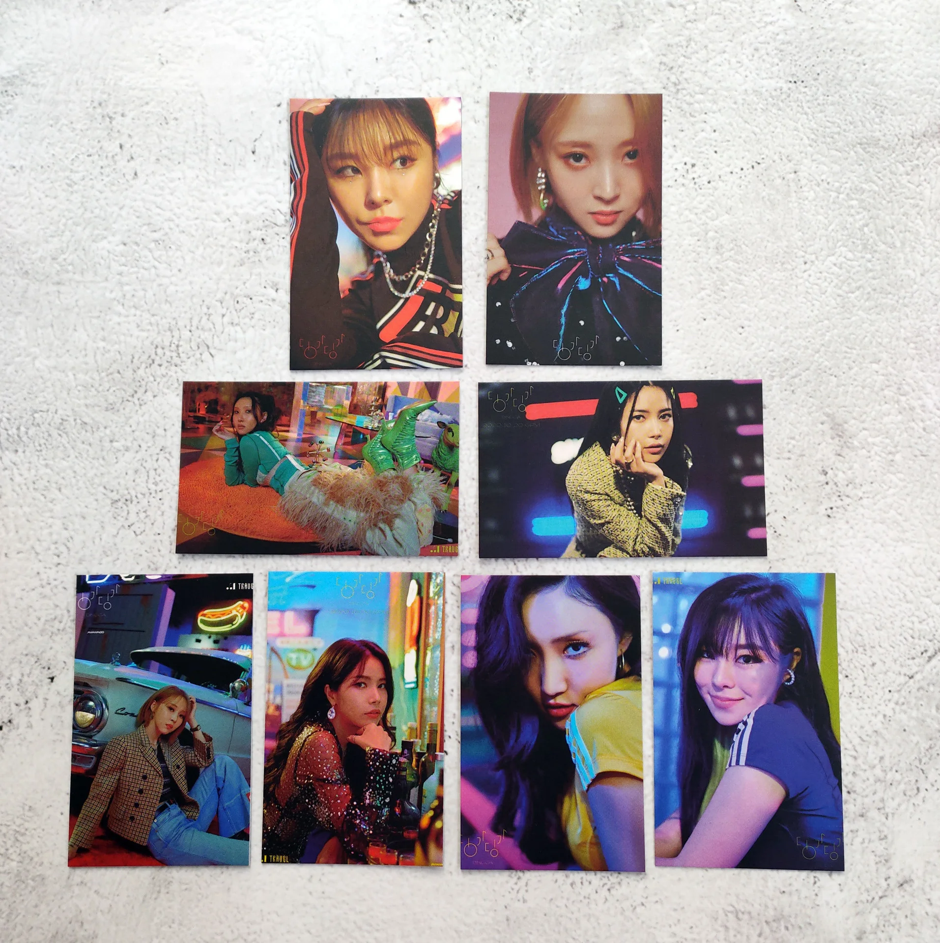 8 шт./компл. Kpop MAMAMOO Фотокарточка новый альбом для путешествий K-pop открытка Фотокарточка
8 шт./компл. Kpop MAMAMOO Фотокарточка новый альбом для путешествий K-pop открытка Фотокарточка