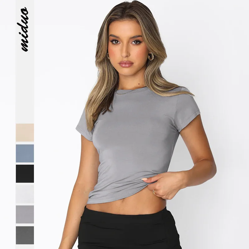 Minimalism T-shirt for Women 2023 Semmer New Casual Versatile White O-Neck Short Sleeve Female Slim Fit Tops comfortable street
Minimalism T-shirt for Women 2023 Semmer New Casual Versatile White O-Neck Short Sleeve Female Slim Fit Tops comfortable street
