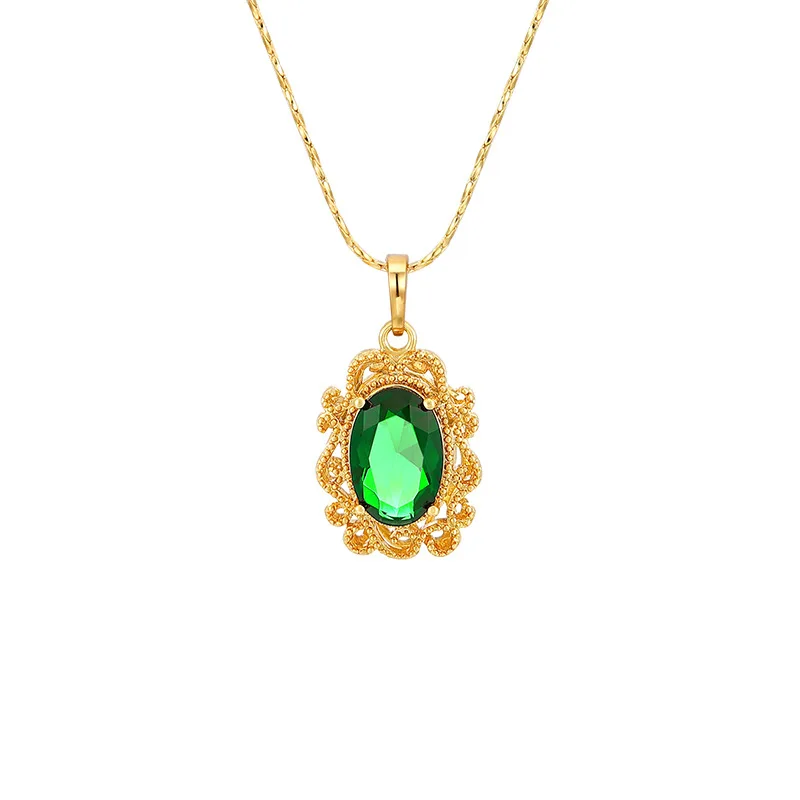 Real 100% 18k Yellow Gold Necklace Emerald Gemstone Pendant Necklaces for Women Vintage Flower Fine Jewelry
Real 100% 18k Yellow Gold Necklace Emerald Gemstone Pendant Necklaces for Women Vintage Flower Fine Jewelry