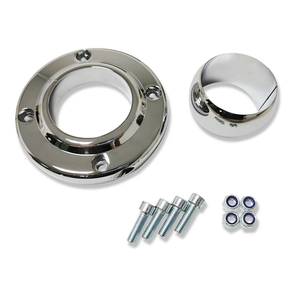 Chrome Steering Column Floor Mount for 2Inch Columns Swivel SBC BBC 350 Universal 
Chrome Steering Column Floor Mount for 2Inch Columns Swivel SBC BBC 350 Universal