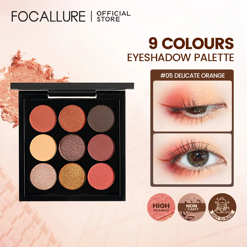 FOCALLURE 9 Colors Diamond Glitter Eyeshadow Palette Waterproof Long-lasting Shimmer Pigment Pearly Eye Shadow Makeup Cosmetics
FOCALLURE 9 Colors Diamond Glitter Eyeshadow Palette Waterproof Long-lasting Shimmer Pigment Pearly Eye Shadow Makeup Cosmetics