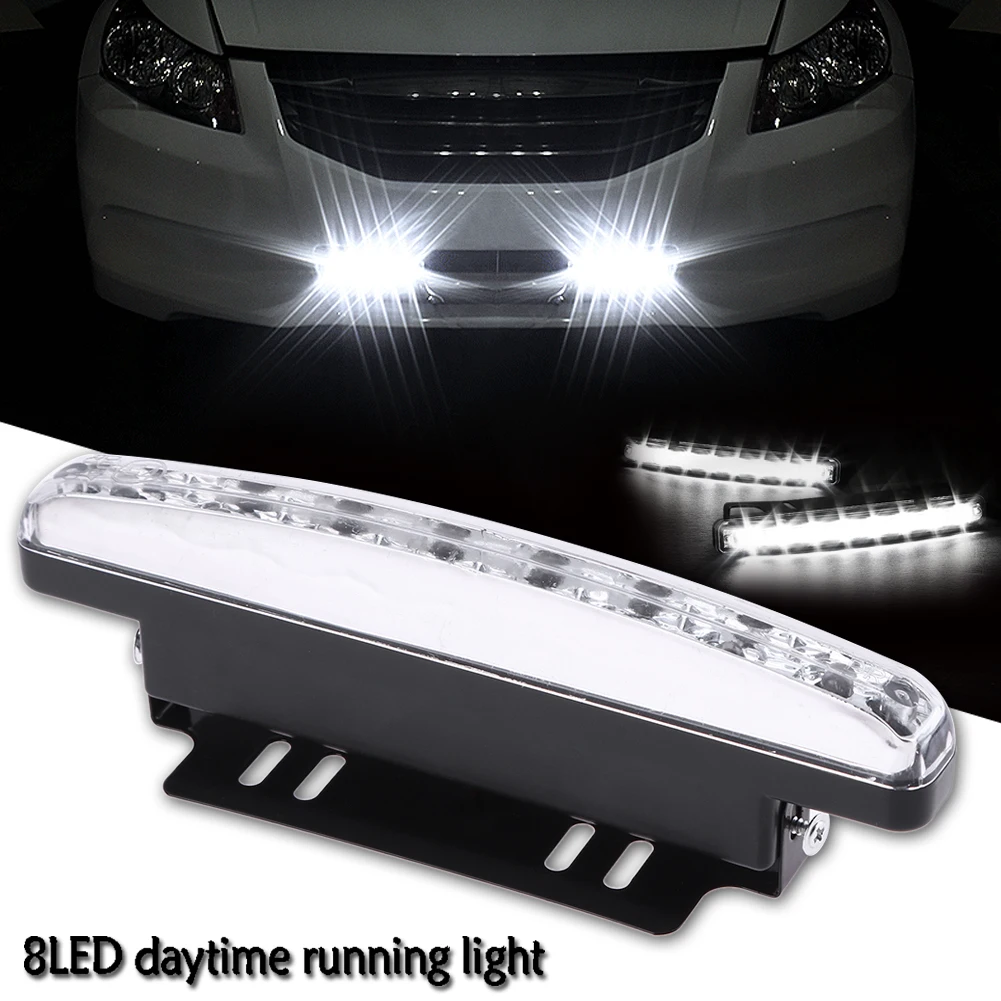 12V DRL New Car Styling 8 LED Daytime Driving Running Light DRL Car Fog Lamp Waterproof White Bright Light 6000K Strong Light
12V DRL New Car Styling 8 LED Daytime Driving Running Light DRL Car Fog Lamp Waterproof White Bright Light 6000K Strong Light