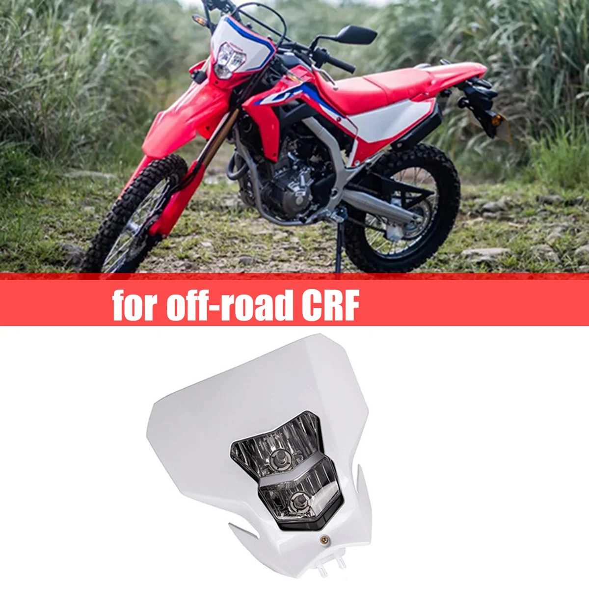 BB715 Headlight Assembly Headlight Head Light Lamp Retrofit Head Light Lamp Hood for Honda Off-Road CRF
BB715 Headlight Assembly Headlight Head Light Lamp Retrofit Head Light Lamp Hood for Honda Off-Road CRF